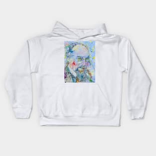 ERIK SATIE watercolor portrait Kids Hoodie